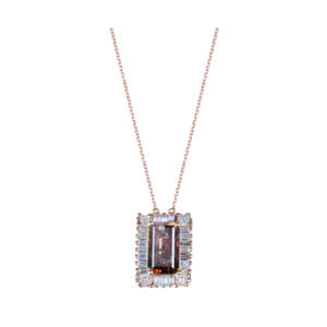 H2618 - Brown Diamond Necklace