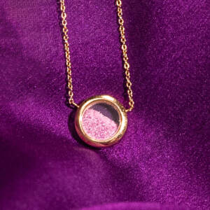 Precious Dust Line – Ruby Necklace – H8107
