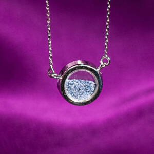 Precious Dust Line – Sapphire Necklace – H8108