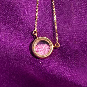 Precious Dust Line – Ruby Necklace – H8237